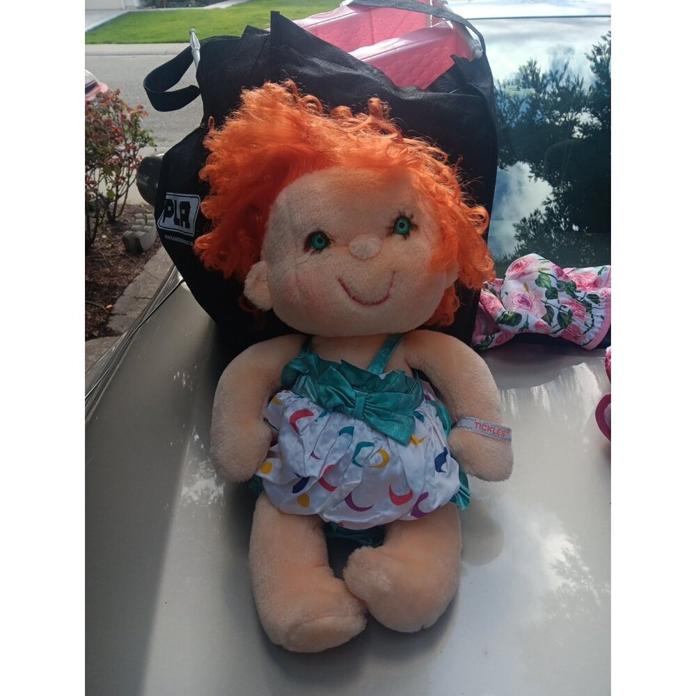 Vintage 1984 20” HUGGA BUNCH Kenner Tickles Doll Red Curly Hair Rare!